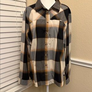 Alaskan Hardgear AKHG by Duluth Trading Company Woman's Large Plaid Shirt
